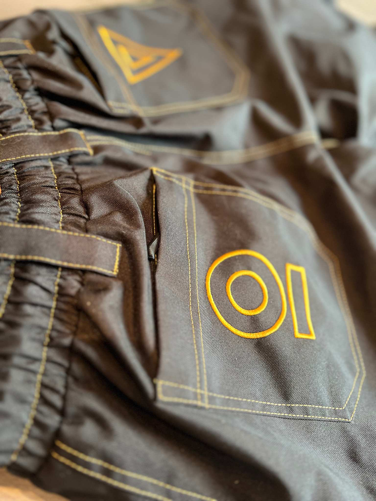 View of back pockets close up of Ski and Snowboard pants