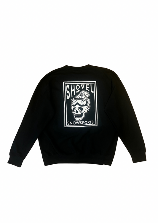 Square skull, black sweat