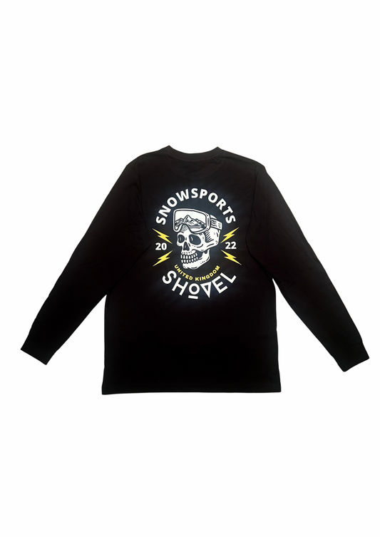 Goggle skull, long sleeve t-shirt