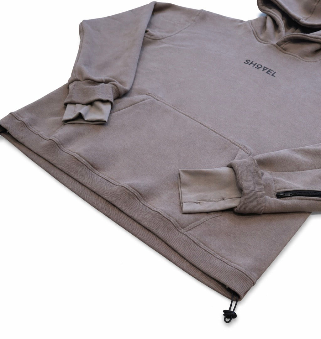 Shovel water resistant riding hoodie