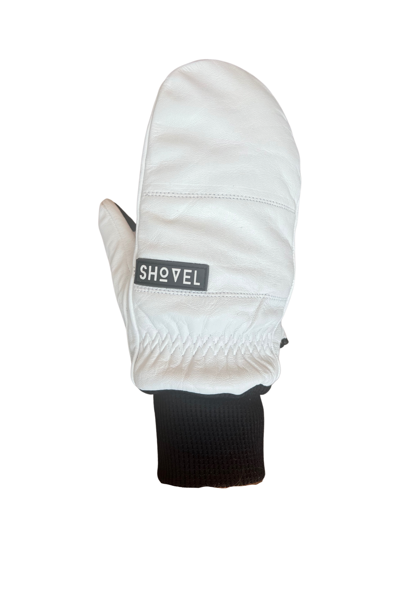 New Improved White Leather Mitts