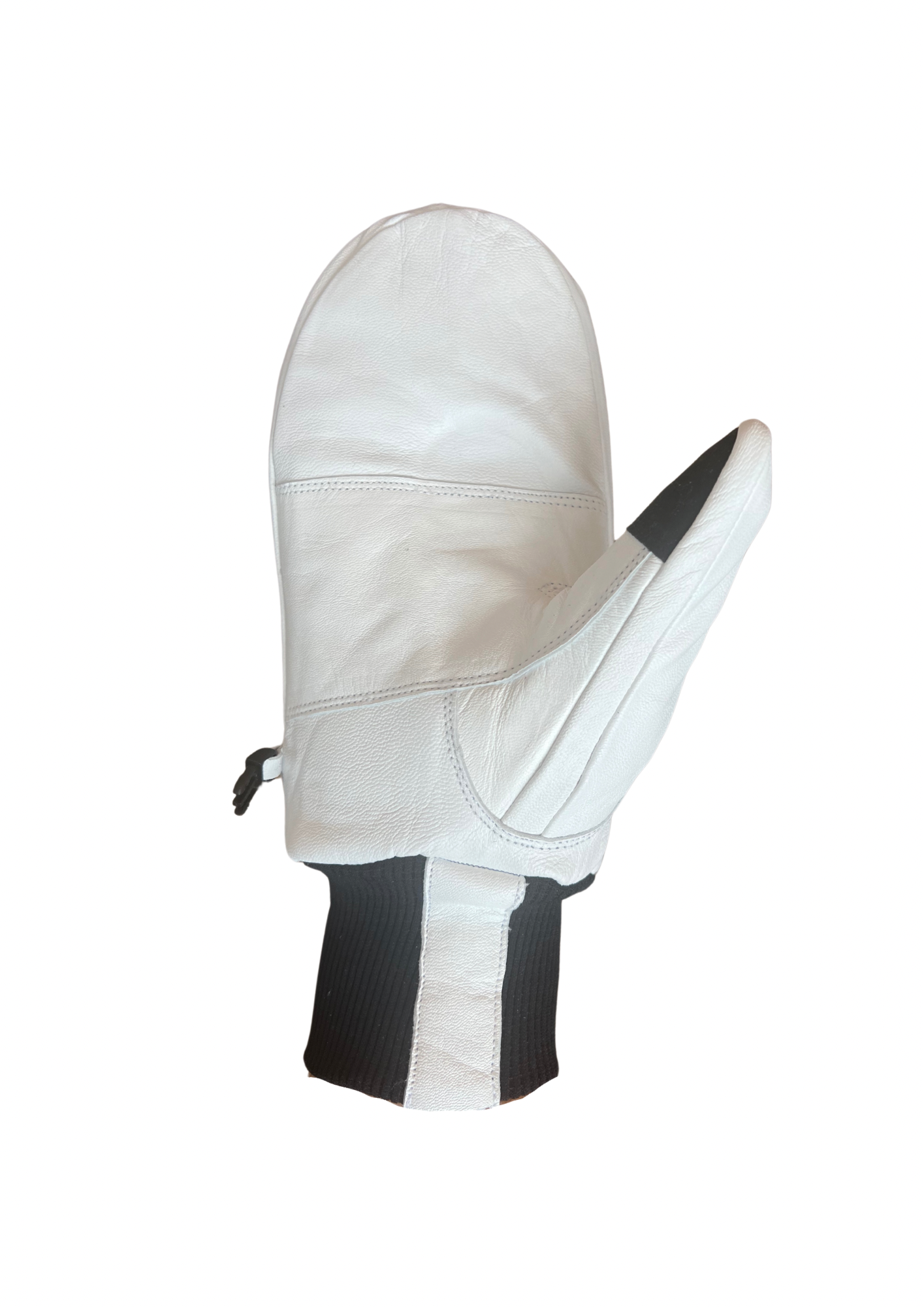 New Improved White Leather Mitts