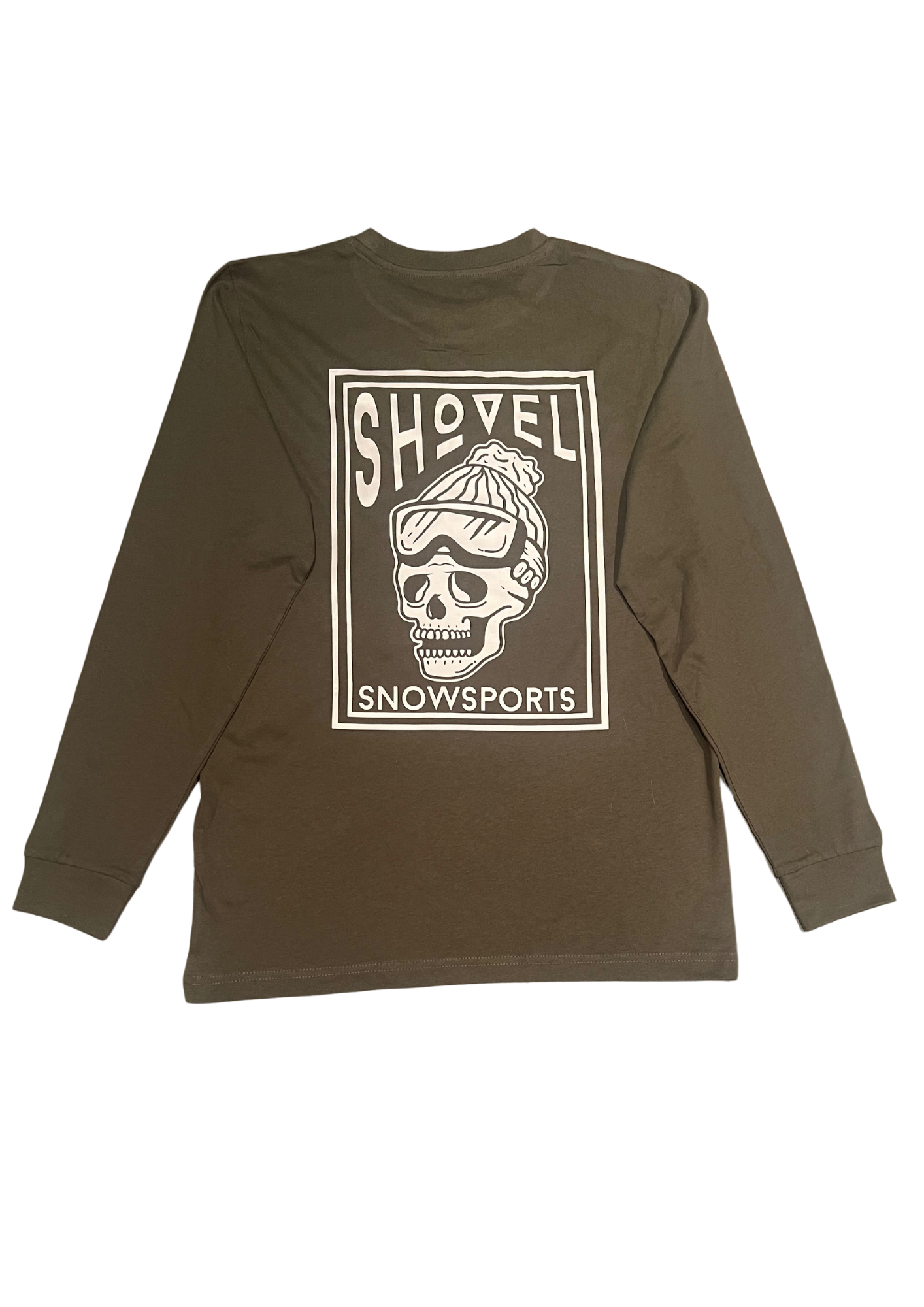 Skull square army green