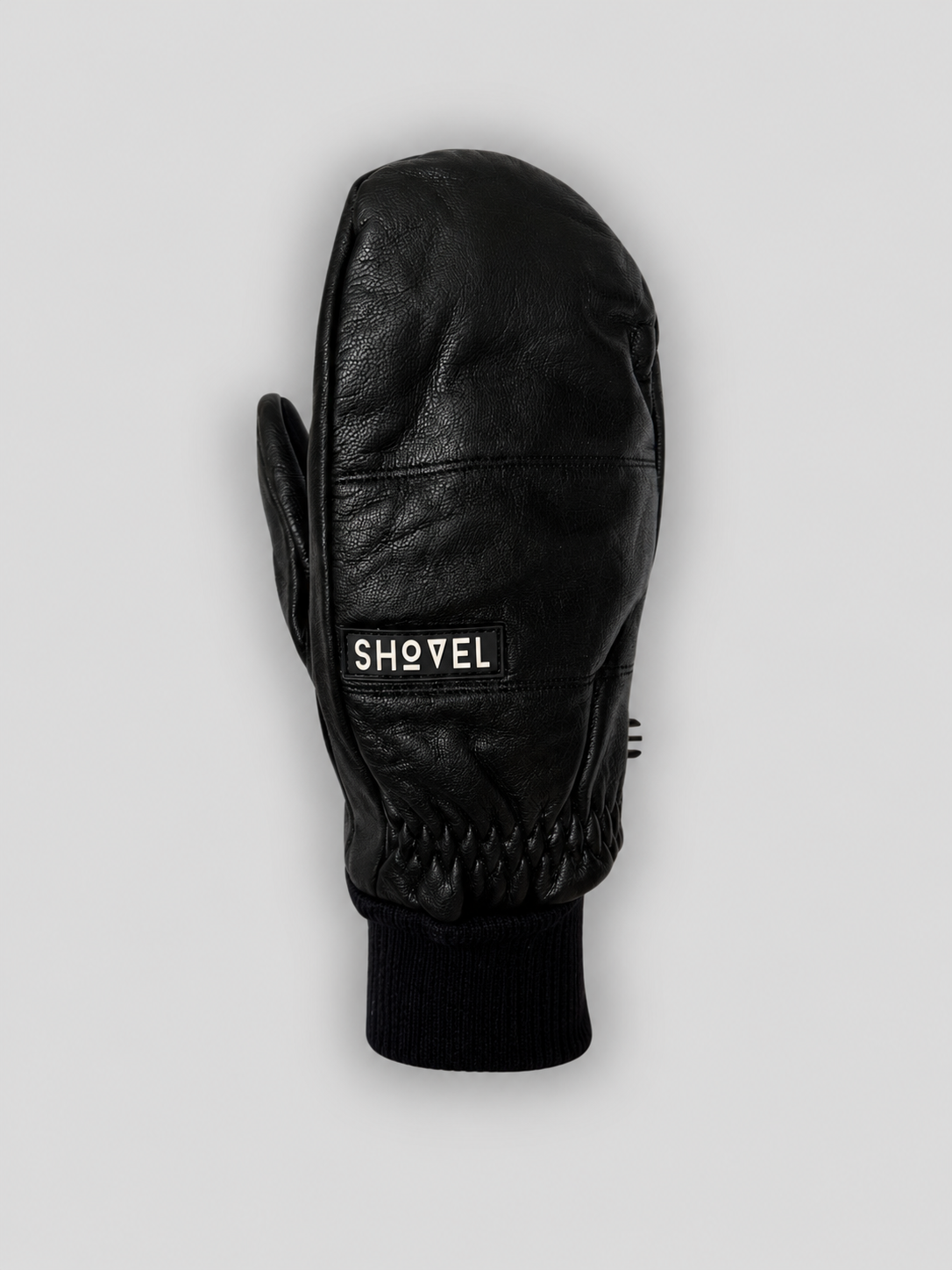 Shovel Black Leather Mitts by Shovel Snowsports