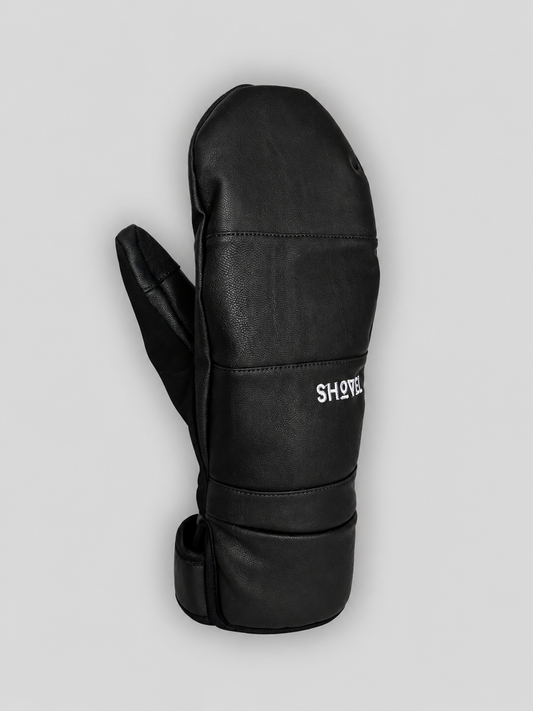 Premium Black Leather Gloves by Shovel Snowsports