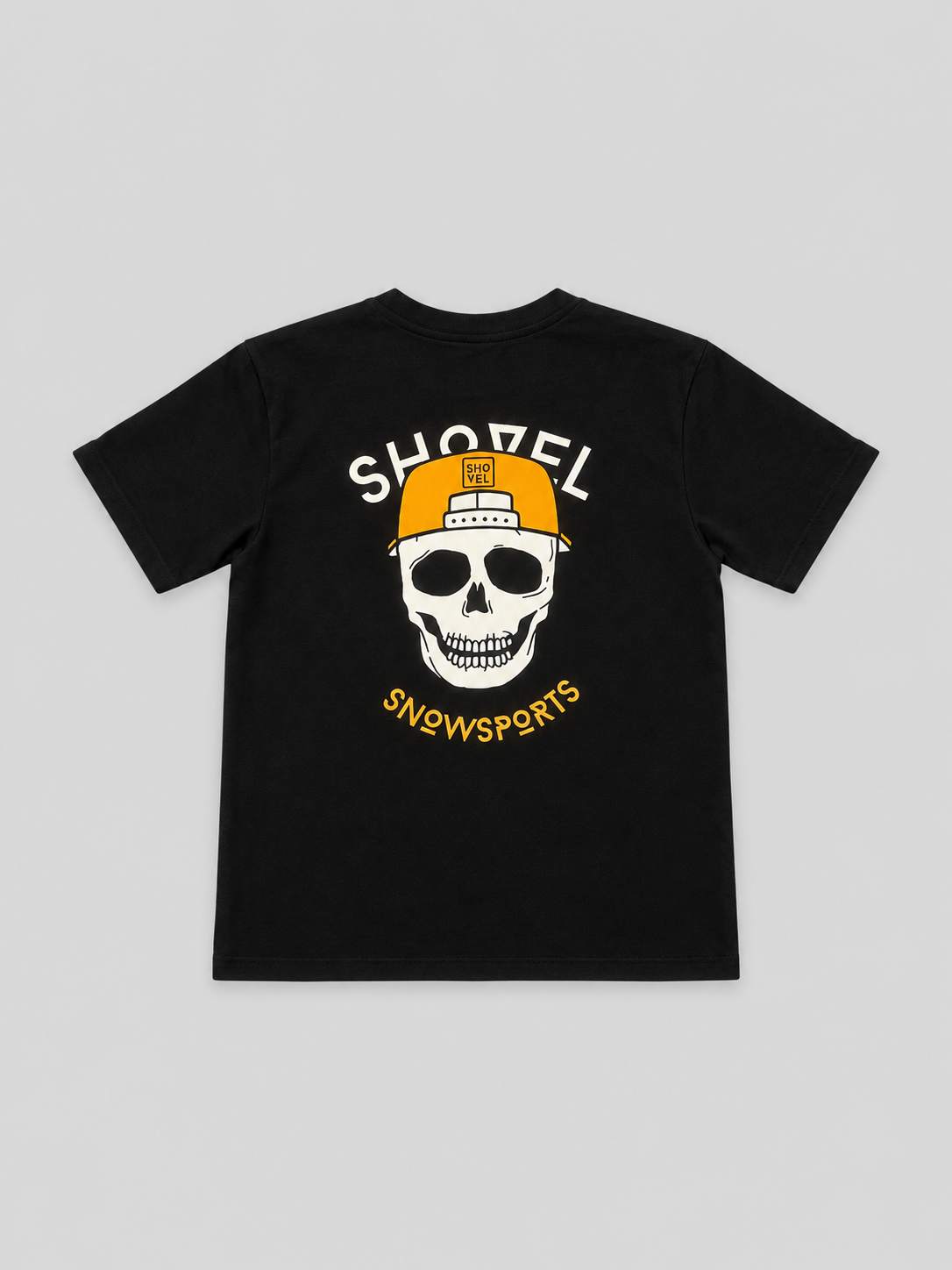 Kids Skullcap T-shirt on a light grey background