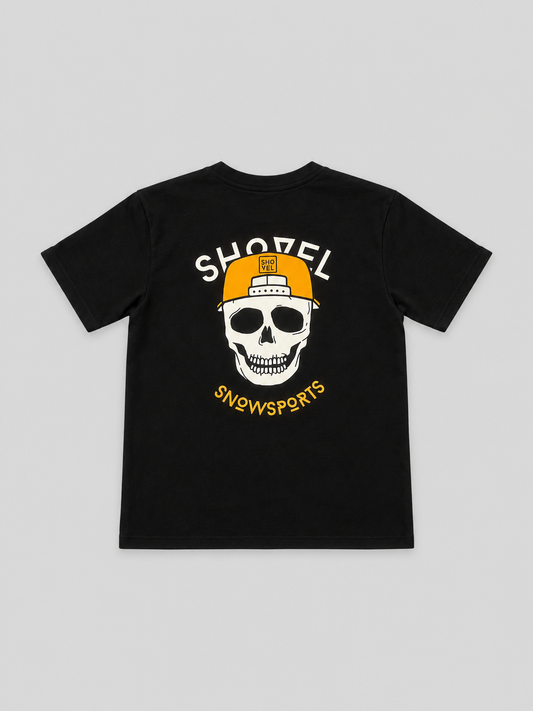 Kids Skullcap T-shirt on a light grey background