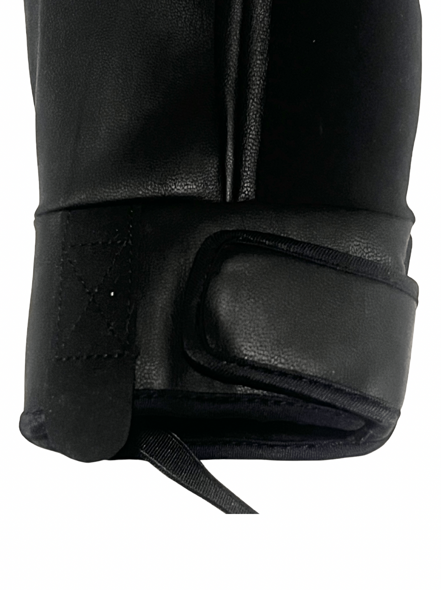Premium black leather gloves