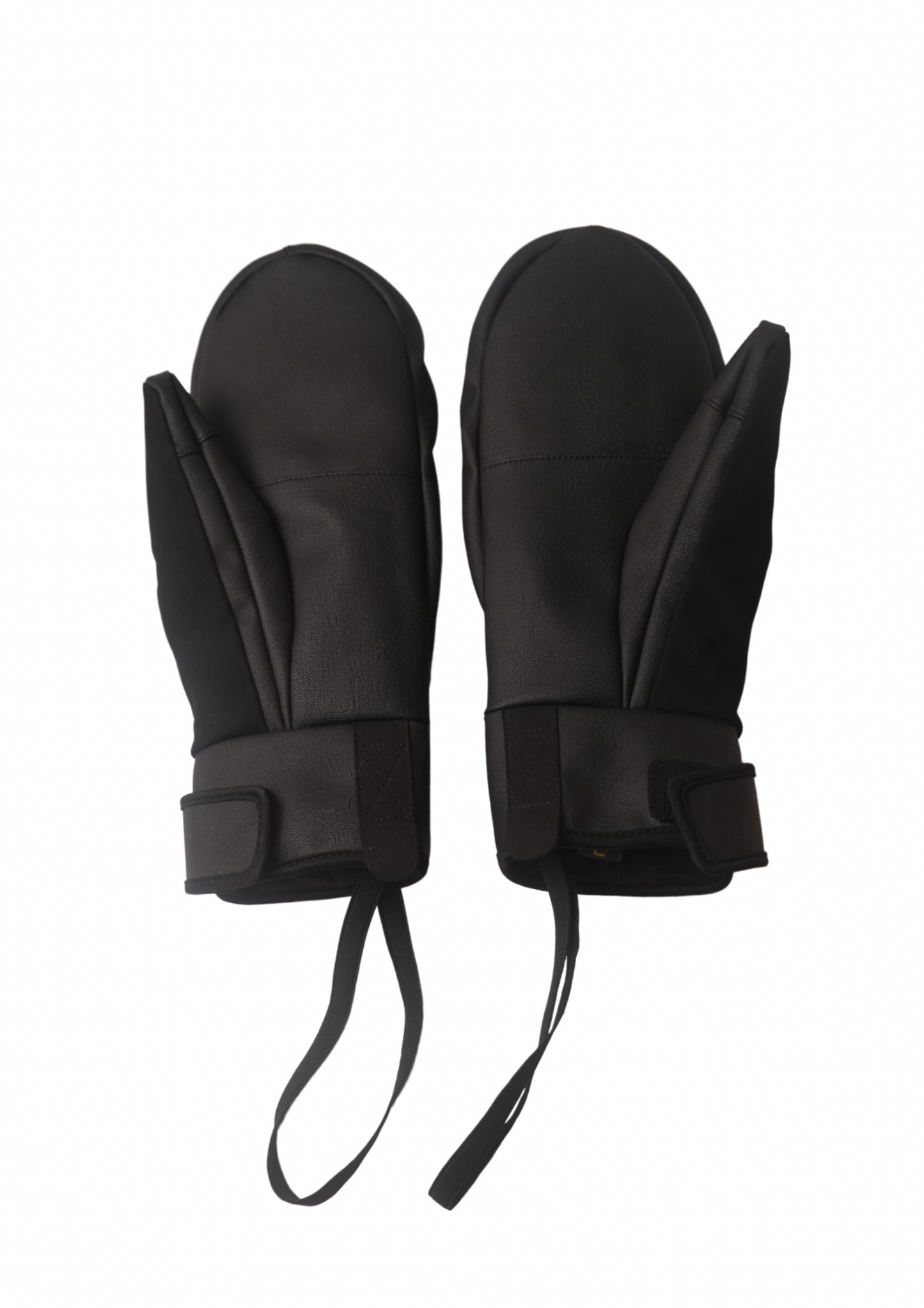 Premium black leather gloves