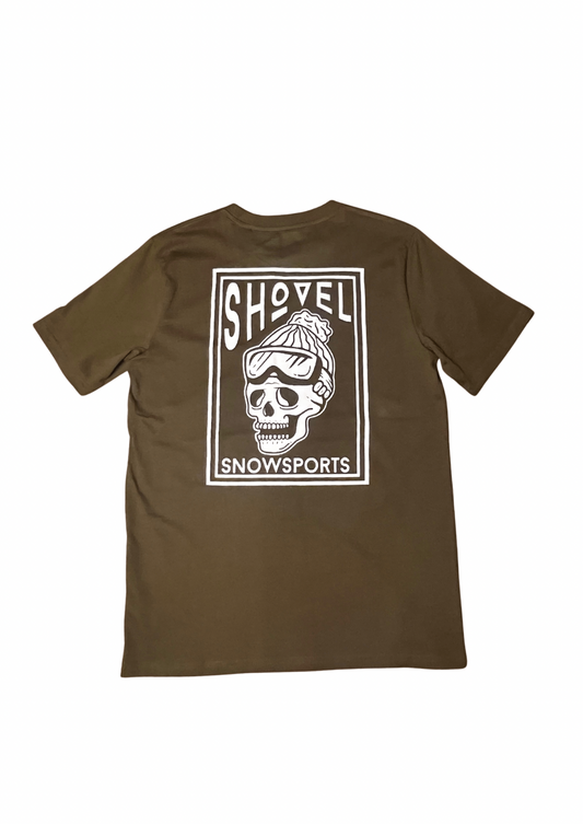 Skull square army green